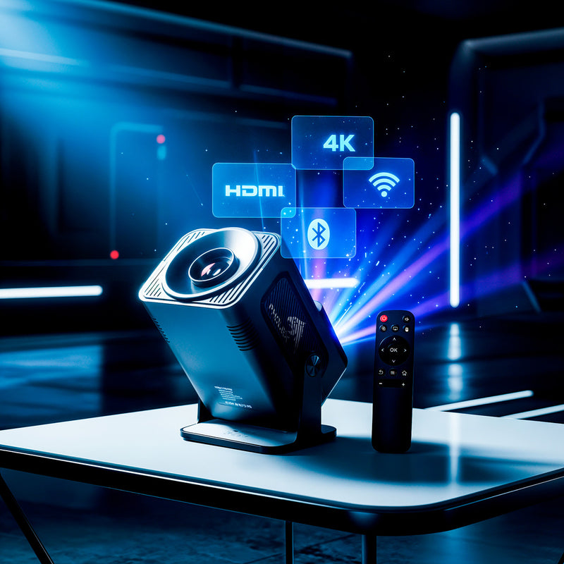 Mini Projetor Hy320 Pholex Smart 4k Android 11 Wi-fi Bluetooth Cinema Preto