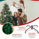 Árvore De Natal 2,10m 1150 Galhos Pinheiro Luxo Grande Verde Cheia Pé De Ferro Galho Grosso 210cm Enfance