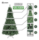 Árvore De Natal Pinheiro Canadense Luxo 2,40m 1500 Galhos Tradicional Verde Imperial Premium Grande Cheia Luvinco