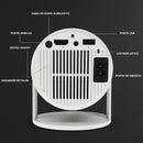 Projetor Smart Portátil Full Hd 4k Bluetooth Wifi Cor Branco Android 11.0 5g TV Cinema em Casa Imagem Nítida Compatível Com Diversos Dispositivos Hy300 Vlx