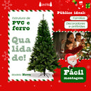 Árvore De Natal 2,10m 210cm Verde 1150 Galhos Pinheiro Canadense Cheios Grande Pé De Ferro Premium Nfe Luzes De Natal