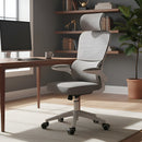 Cadeira Escritório Ergonômica Genebra G500 Luvinco Cor Cinza Com Suporte Lombar estofado mesh