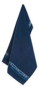 Jogo De Toalhas 4 Pçs Fio Cardado 100% Algodão Bosco Karsten Azul Serena/ Azul Naval Bosco