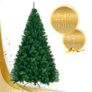 Árvore De Natal 2,10m 1150 Galhos Pinheiro Luxo Grande Verde Cheia Pé De Ferro Galho Grosso 210cm Enfance