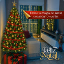 Árvore De Natal 2,10m 1150 Galhos Pinheiro Luxo Grande Verde Cheia Pé De Ferro Galho Grosso 210cm Enfance