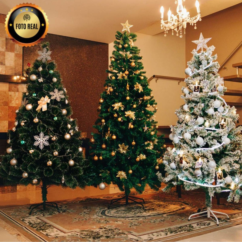 Árvore De Natal Pinheiro Canadense Luxo 2,40m 1500 Galhos Tradicional Verde Imperial Premium Grande Cheia Luvinco