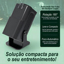 Projetor Hy320 Davely Smart TV Android WiFi6 390 ANSI Lumens Full HD 4K Mini Projetor Portátil Preto com Controle Remoto