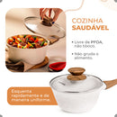 Jogo De Panelas Antiaderente Indução Cerâmica Atoz 16 Peças