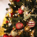 Kit 50 Bolas De Natal Árvore Decoração Bolinhas Loja Festa