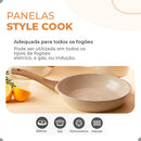 Jogo De Panelas Antiaderente Indução Cerâmica Atoz 16 Peças