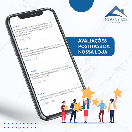 Cortina Oxford Tecido Premium Grosso 300x250 Sala Quarto