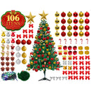 Árvore Natal Completa Kit Decoração Enfeites 60cm 120cm150cm 180cm 210cm Grande Cheia Verd Pisca LED