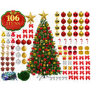 Árvore Natal Completa Kit Decoração Enfeites 60cm 120cm150cm 180cm 210cm Grande Cheia Verd Pisca LED